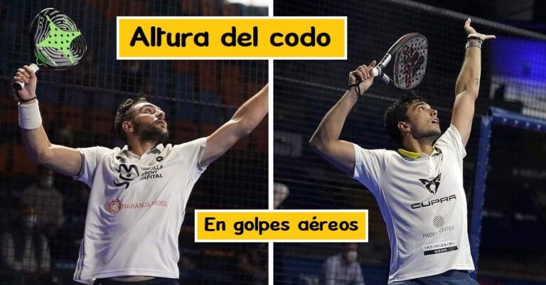 ¿A qué altura tener el CODO en GOLPES AÉREOS como bandeja o víbora?