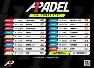 Calendario A1 Pádel 2023 【APT Pádel se transforma】 calendario a1 padel