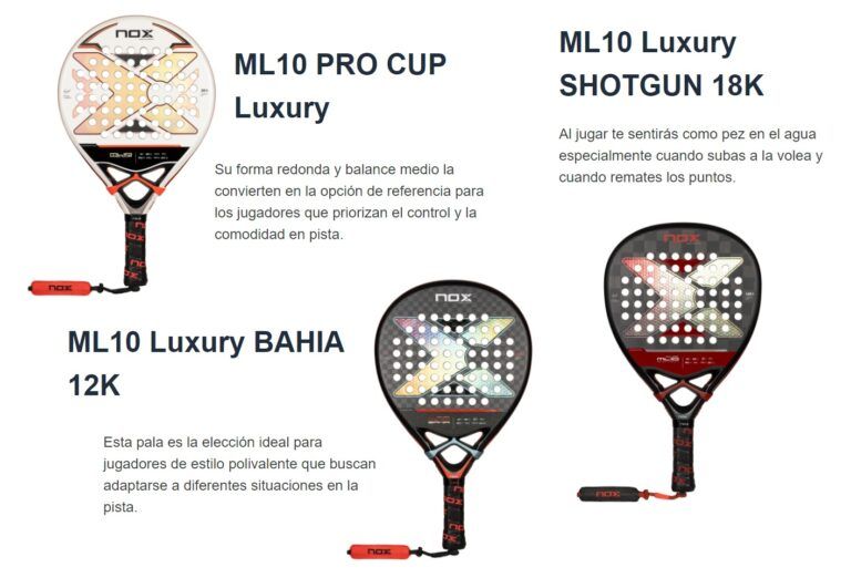 NOX ML10 Lamperti. Palas Luxury 2024 【Análisis y diferencias】 | PadelStar