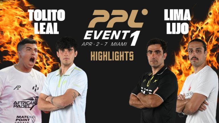 TOLITO y Leal contra LIMA y Lijó 【PRO PADEL LEAGUE MIAMI】