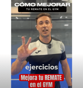 ejercicios remate padel en el gimnasio