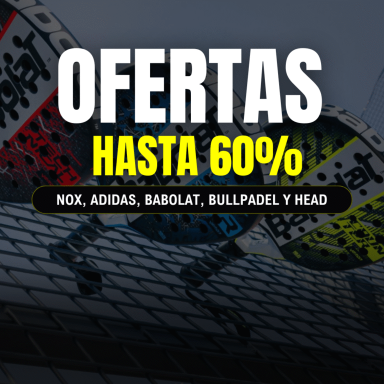 ¡Ofertas de pádel hasta -60%! Babolat, Bullpadel, Adidas, Nox y Head