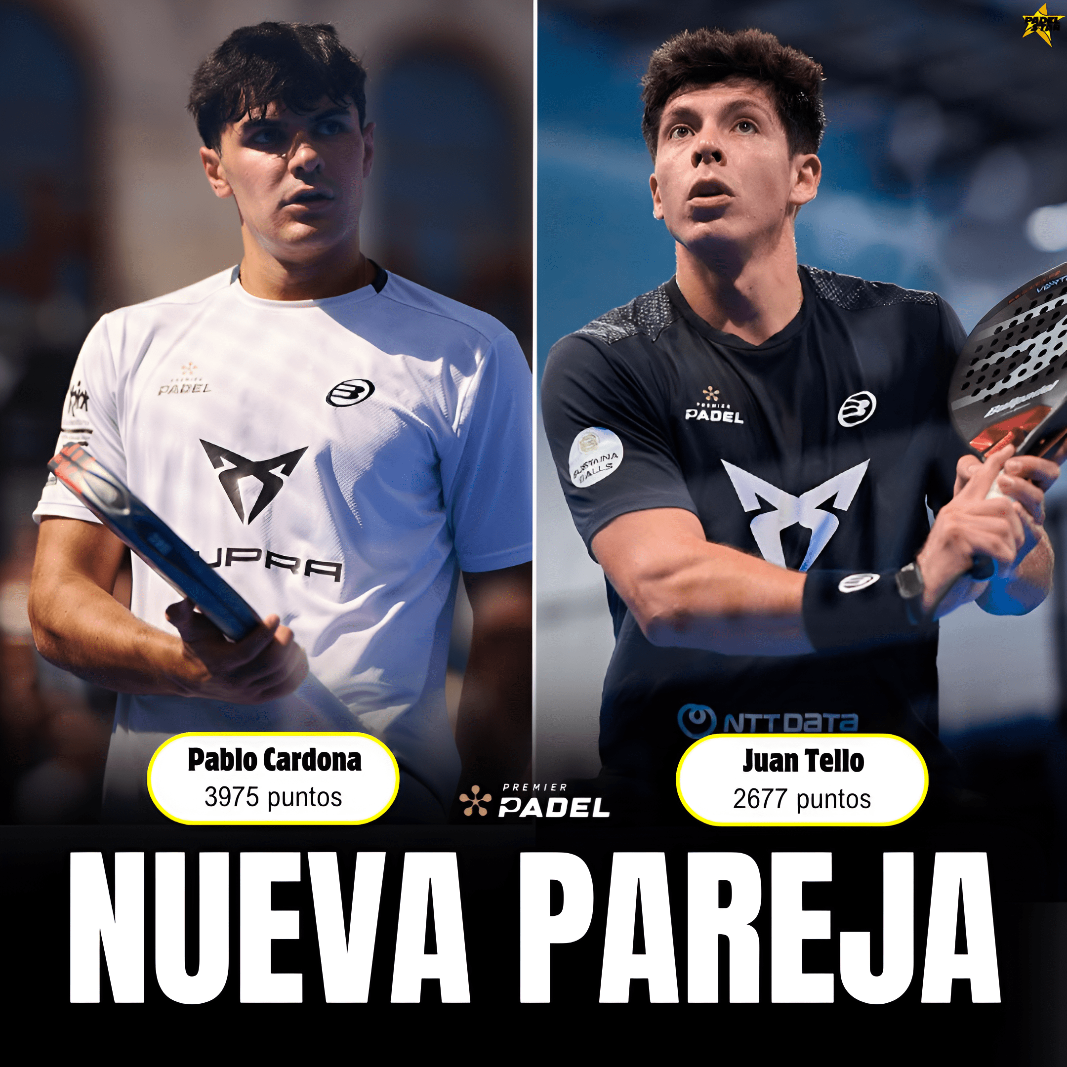Revolución en el pádel: Nuevas parejas Di Nenno-Augsburger y Tello-Cardona sacuden el circuito