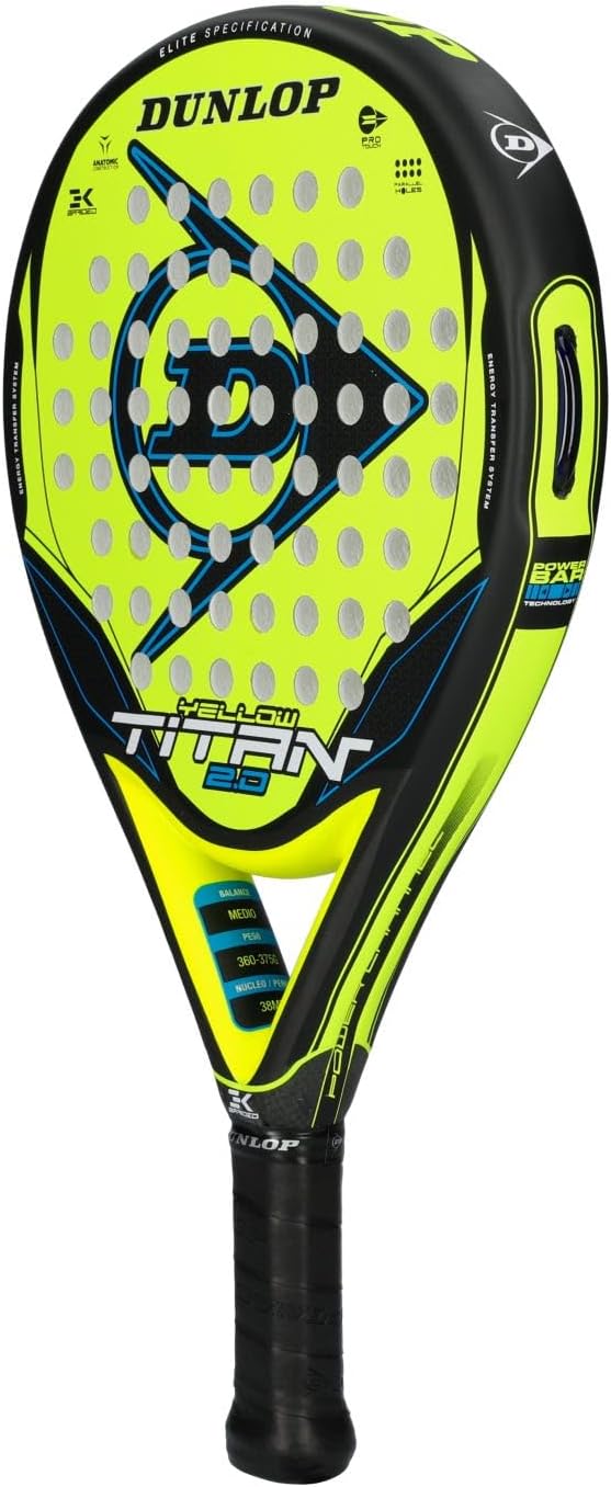 Reseña: Pala Dunlop Titan 2.0 Yellow/Blue – Potencia y Control para Jugadores Avanzados 💥🎯