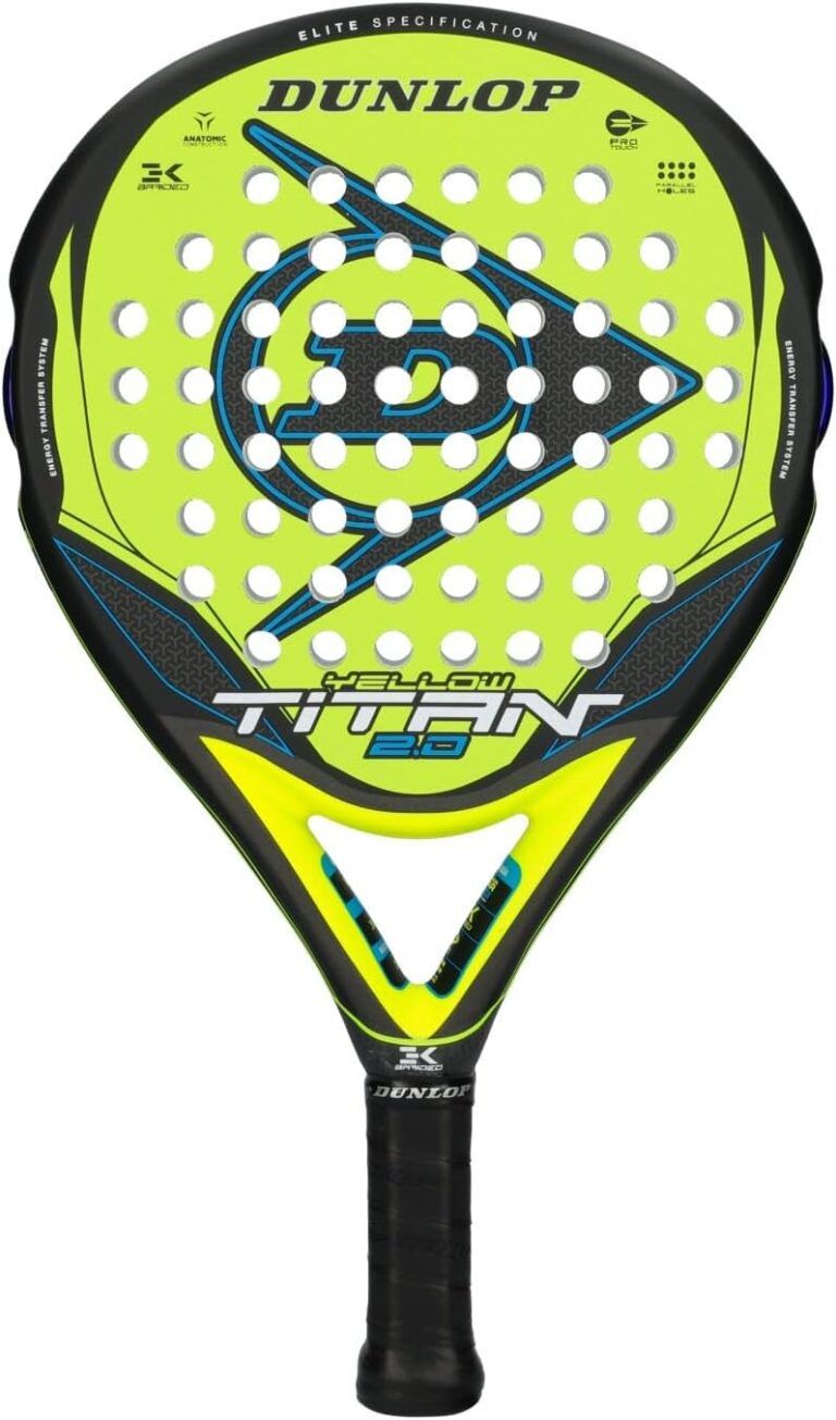 Reseña: Pala Dunlop Titan 2.0 Yellow/Blue – Potencia y Control para Jugadores Avanzados 💥🎯