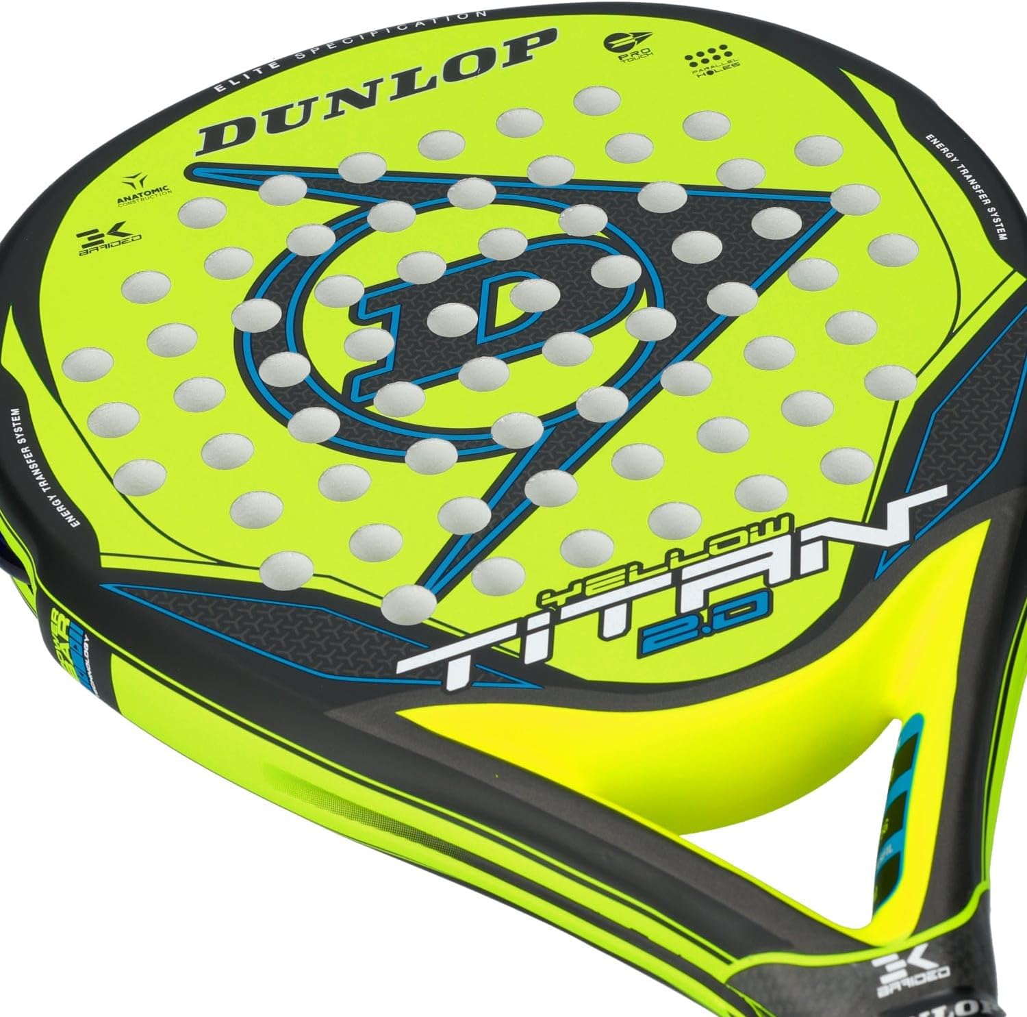 Reseña: Pala Dunlop Titan 2.0 Yellow/Blue – Potencia y Control para Jugadores Avanzados 💥🎯