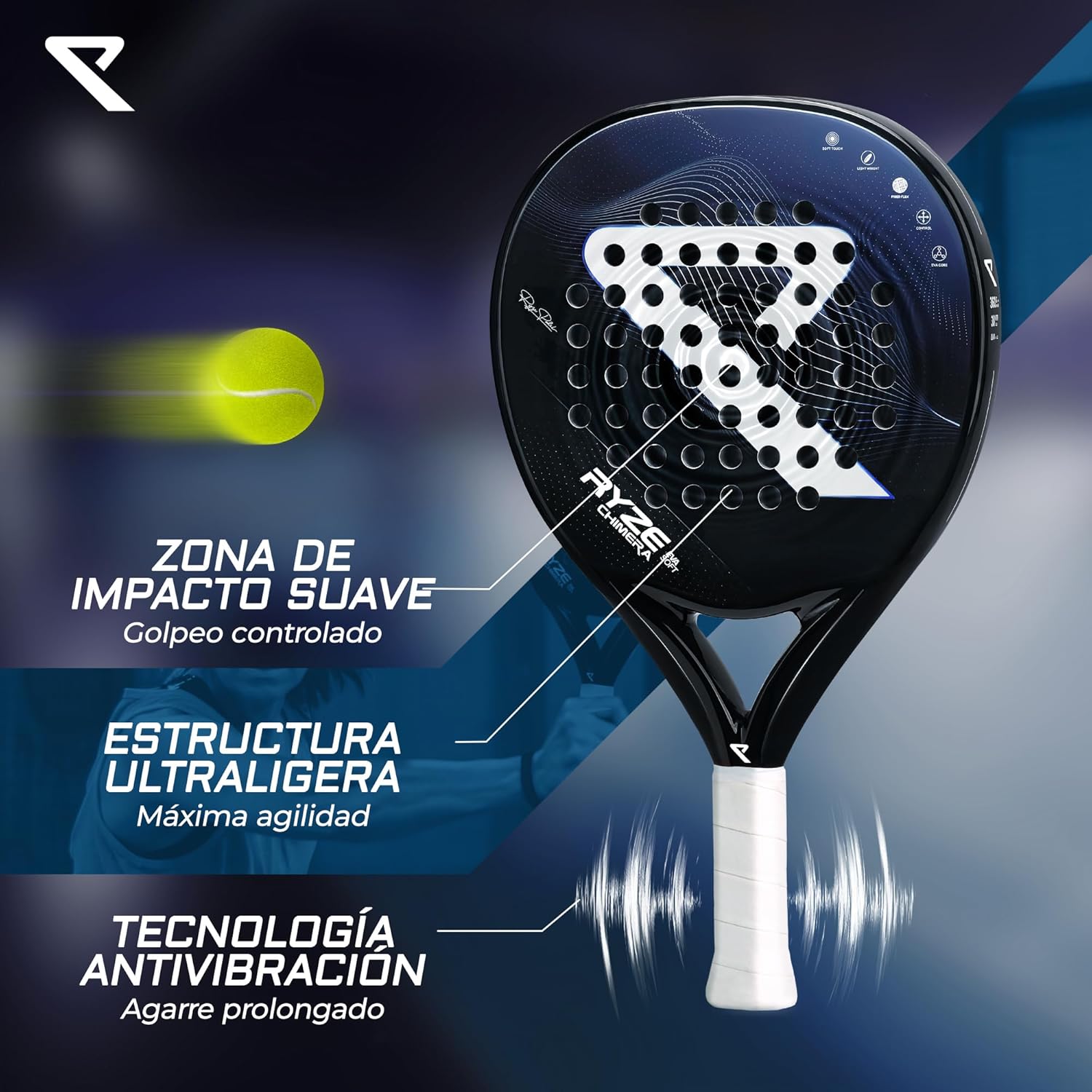 🏓 Reseña: Pala RYZE Chimera — Potencia, Control y Calidad en Todos los Golpes 🎾