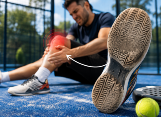 Cómo el desgaste de la suela de tus zapatillas de pádel puede acabar pasando factura a tus rodillas zapatillas de padel y rodilla.png