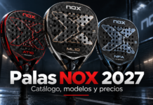 Palas NOX 2027: catálogo, modelos y precios Palas NOX 2027 Potencia y Control