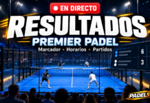 MARCADOR Premier Padel 【Resultados en directo】 Marcador de resultados Premier Padel con pista de pádel profesional